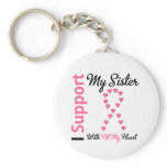 Breast Cancer I Support My Sister Key Chains
