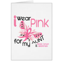 Breast Cancer I WEAR PINK FOR MY AUNT 45