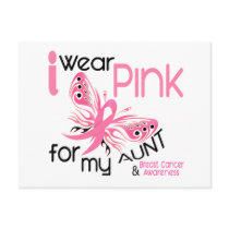 Breast Cancer I WEAR PINK FOR MY AUNT 45