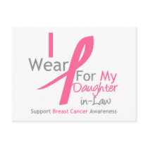 Breast Cancer I Wear Pink For My Daughter-in-Law Post Cards