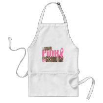 Breast Cancer I WEAR PINK FOR MY GRANDMA 6.3 Apron