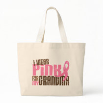 Breast Cancer I WEAR PINK FOR MY GRANDMA 6.3 Canvas Bag