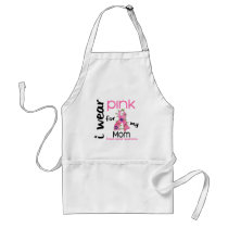 Breast Cancer I WEAR PINK FOR MY MOM 43 Apron