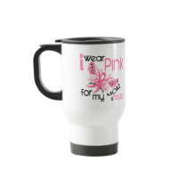 Breast Cancer I WEAR PINK FOR MY MOM 45 Coffee Mug