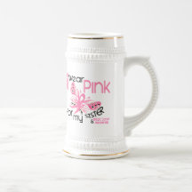 Breast Cancer I WEAR PINK FOR MY SISTER 45 Mugs