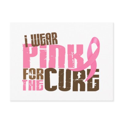 Breast Cancer I WEAR PINK FOR THE CURE 6.3 by awarenessgifts