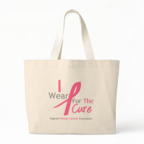 Breast Cancer I Wear Pink For The Cure Canvas Bags