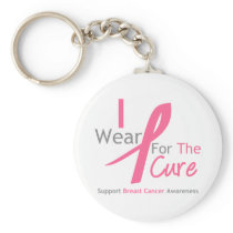 Breast Cancer I Wear Pink For The Cure Keychain