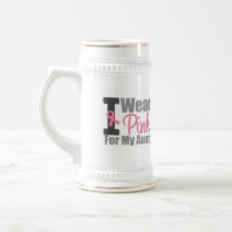 Breast Cancer I Wear Pink Ribbon For My Aunt Coffee Mugs