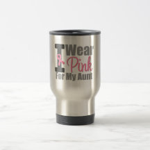 Breast Cancer I Wear Pink Ribbon For My Aunt Mug