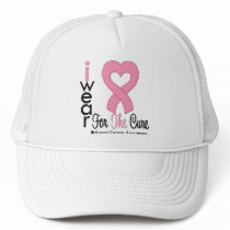 Breast Cancer I Wear Pink Ribbon For The Cure Mesh Hats
