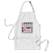 Breast Cancer I Wear Pink Ribbon TRIBUTE Apron