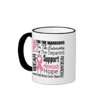 Breast Cancer I Wear Pink Ribbon TRIBUTE Mug