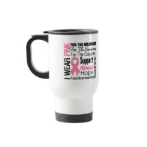 Breast Cancer I Wear Pink Ribbon TRIBUTE Mug
