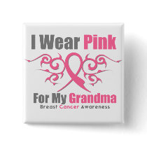Breast Cancer I Wear Pink Tribal Ribbon (Grandma)