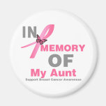 Breast Cancer In Memory of My Aunt Refrigerator Magnet