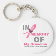 Breast Cancer In Memory of My Grandma Keychains