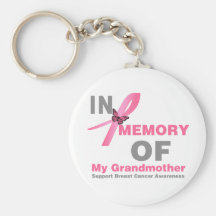 Breast Cancer In Memory of My Grandmother Keychain