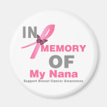 Breast Cancer In Memory of My Nana Fridge Magnets