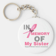 Breast Cancer In Memory of My Sister Key Chains