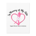 Breast Cancer In Memory of My Sister Postcards