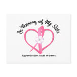 Breast Cancer In Memory of My Sister Post Cards