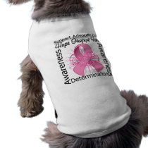Breast Cancer Inspirations Spiral Ribbon Dog Clothing