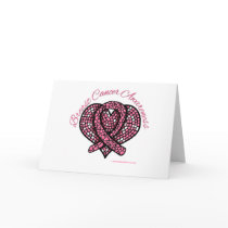 Breast Cancer Mosaic Heart Ribbon