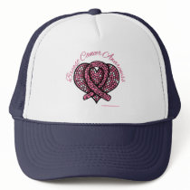 Breast Cancer Mosaic Heart Ribbon