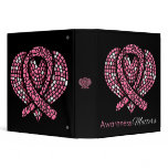 Breast Cancer Mosaic Ribbon Awareness Matters binders