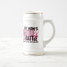 Breast Cancer My BATTLE TOO 1 Mom Mug