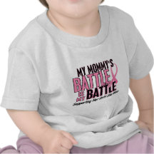 Breast Cancer My BATTLE TOO 1 Mommy Tshirts