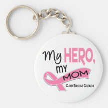 Breast Cancer MY HERO, MY MOM 42 Keychains