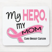 Breast Cancer MY HERO, MY MOM 42 Mouse Pads