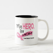 Breast Cancer MY HERO, MY MOM 42 Mugs
