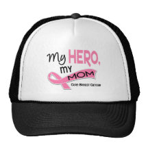 Breast Cancer MY HERO, MY MOM 42 Trucker Hat