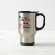 BREAST CANCER Never Knew A Real Hero 3 Grandmother Mugs