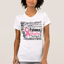 Breast Cancer Oncologist Collage Tee Shirts