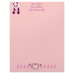Breast Cancer Panda Bear letterhead