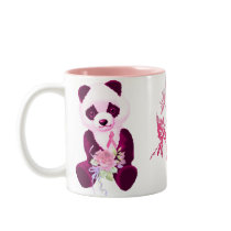 Breast Cancer Panda Bear Coffee Mugs