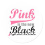 Breast Cancer Pink is The New Black Stickers