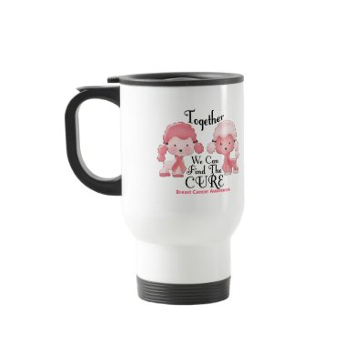 Breast Cancer Pink Poodles Together 2 Mugs by awarenessgifts