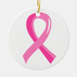 Breast Cancer Pink Ribbon 3 Ornament