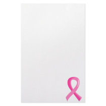 Breast Cancer Pink Ribbon 3 Stationery Design