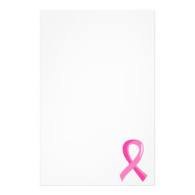 Breast Cancer Pink Ribbon 3 Stationery Design