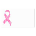 Breast Cancer Pink Ribbon business cards
