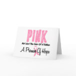 Breast Cancer Pink Ribbon Symbol of Hope Greeting Card