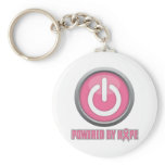 Breast Cancer Powered by Hope Keychain