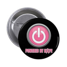 Breast Cancer Powered by Hope Pinback Buttons