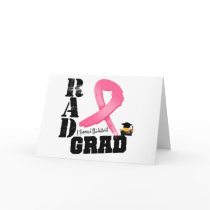 Breast Cancer Radiation Therapy RAD Grad Greeting Cards